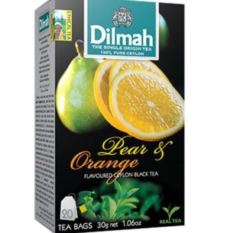 Dilmah Black Tea With Pear And Orange 20 Tea Bags